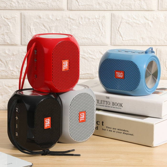 Altavoz Bluetooth T&G TG196 TWS Subwoofer con cable trenzado, compatible con tarjeta USB/AUX/TF/FM