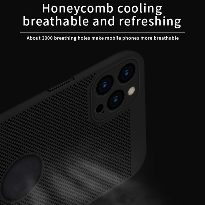 Funda protectora trasera a prueba de golpes para PC transpirable con textura de panal MOFi, For iPhone 12 mini, For iPhone 12 Pro Max, For iPhone 12, For iPhone 12 Pro
