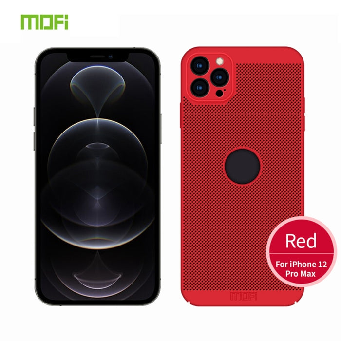 Funda protectora trasera a prueba de golpes para PC transpirable con textura de panal MOFi, For iPhone 12 mini, For iPhone 12 Pro Max, For iPhone 12, For iPhone 12 Pro
