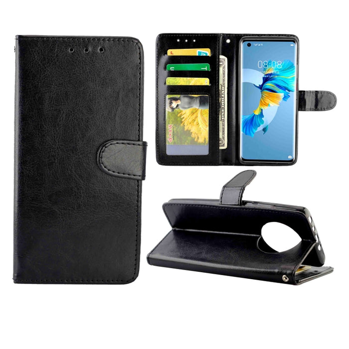 Estuche protector con tapa horizontal de cuero con textura de caballo loco con soporte y ranuras para tarjetas y billetera y marco de fotos, For Xiaomi Mi 10T Lite, For OPPO Realme V3, For OPPO A15, For Huawei Mate 40, For Huawei Mate40 Pro/Mate40 Pro+...