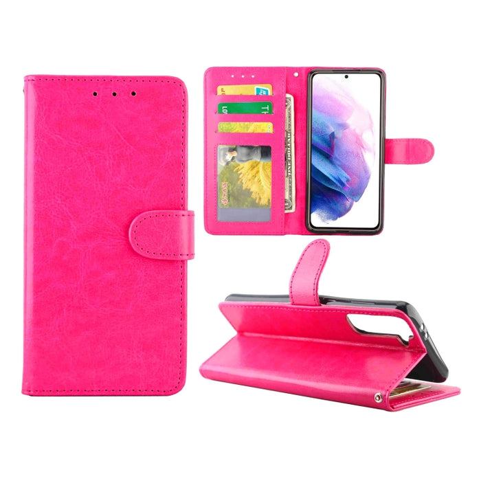 Estuche protector con tapa horizontal de cuero con textura de caballo loco con soporte y ranuras para tarjetas y billetera y marco de fotos, For Xiaomi Mi 10T Lite, For OPPO Realme V3, For OPPO A15, For Huawei Mate 40, For Huawei Mate40 Pro/Mate40 Pro+...