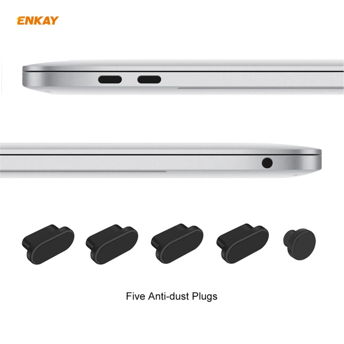 ENKAY 3 en 1 Crystal Laptop Funda protectora + Versión de EE. UU. Película de teclado TPU + Juego de tapones antipolvo para MacBook Air 13.3 pulgadas A1932 (2018), For MacBook Air 13.3 inch A1932 (2018)