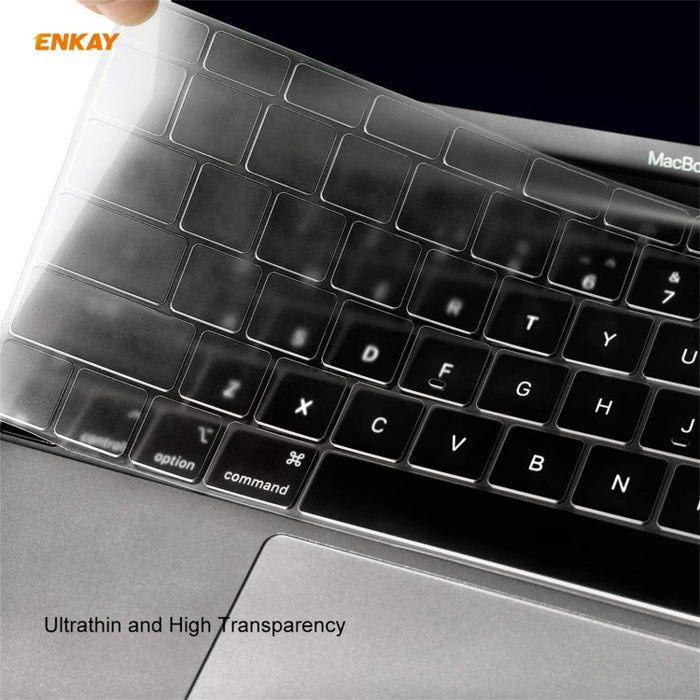 ENKAY 3 en 1 Crystal Laptop Funda protectora + Versión de EE. UU. Película de teclado TPU + Juego de tapones antipolvo para MacBook Pro 16 pulgadas A2141 (con barra táctil), For MacBook Pro 16 inch A2141 (with Touch Bar)
