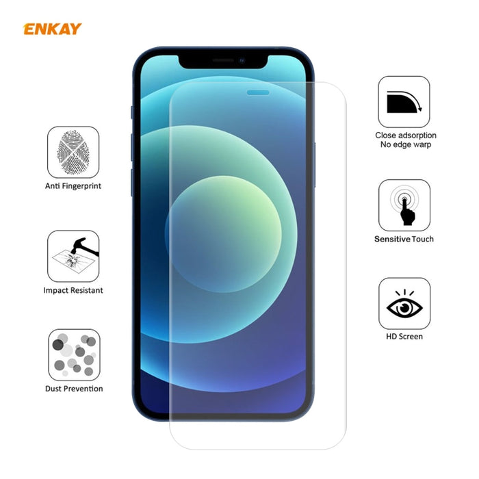 5 PCS ENKAY Hat-Prince 0.1mm 3D Protector de pantalla completa Película de hidrogel a prueba de explosiones, For iPhone 12 mini, For iPhone 12 / 12 Pro, For iPhone 12 Pro Max
