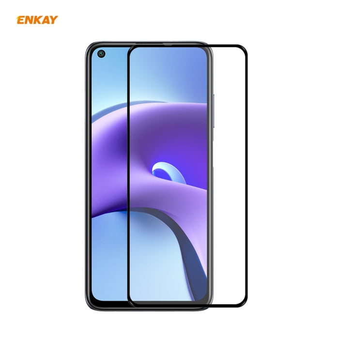 ENKAY Hat-Prince Full Glue 0.26mm 9H 2.5D Película de cobertura total de vidrio templado, For Xiaomi Redmi K40 / K40 Pro(+), For Xiaomi Redmi Note 9T, For Xiaomi Redmi 9T, For Samsung Galaxy F62