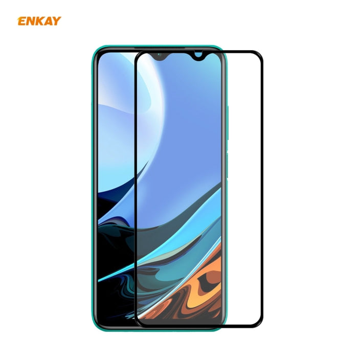 ENKAY Hat-Prince Full Glue 0.26mm 9H 2.5D Película de cobertura total de vidrio templado, For Xiaomi Redmi K40 / K40 Pro(+), For Xiaomi Redmi Note 9T, For Xiaomi Redmi 9T, For Samsung Galaxy F62
