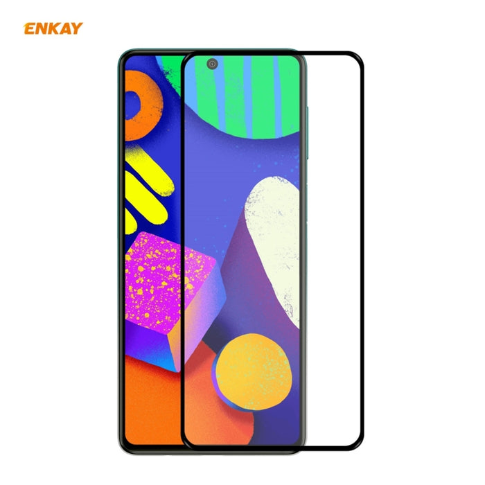 ENKAY Hat-Prince Full Glue 0.26mm 9H 2.5D Película de cobertura total de vidrio templado, For Xiaomi Redmi K40 / K40 Pro(+), For Xiaomi Redmi Note 9T, For Xiaomi Redmi 9T, For Samsung Galaxy F62
