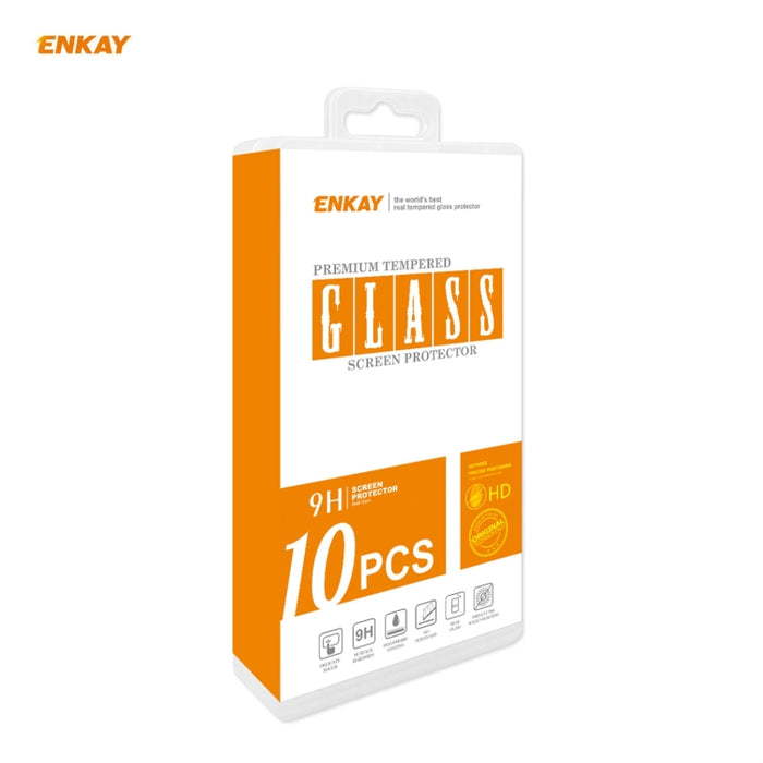 10 PCS ENKAY Hat-Prince Full Glue 0.26mm 9H 2.5D Película de cobertura total de vidrio templado, For Samsung Galaxy F62(10 PCS), For Xiaomi Redmi Note 9T (10 PCS), For Xiaomi Redmi 9T (10 PCS), For Xiaomi Redmi K40 (10 PCS)