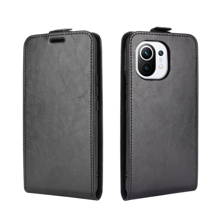 Para Xiaomi Mi 11 R64 Texture Single Vertical Flip Funda protectora de cuero con ranuras para tarjetas y marco de fotos, For Xiaomi Mi 11
