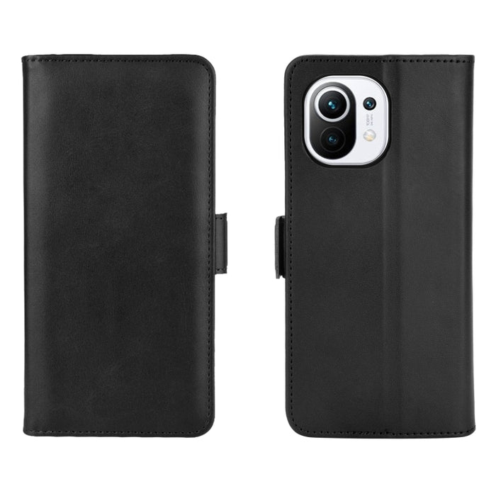Para Xiaomi Mi 11 Estuche de cuero con tapa horizontal con hebilla magnética de doble cara con soporte, ranuras para tarjetas y billetera, For Xiaomi Mi 11