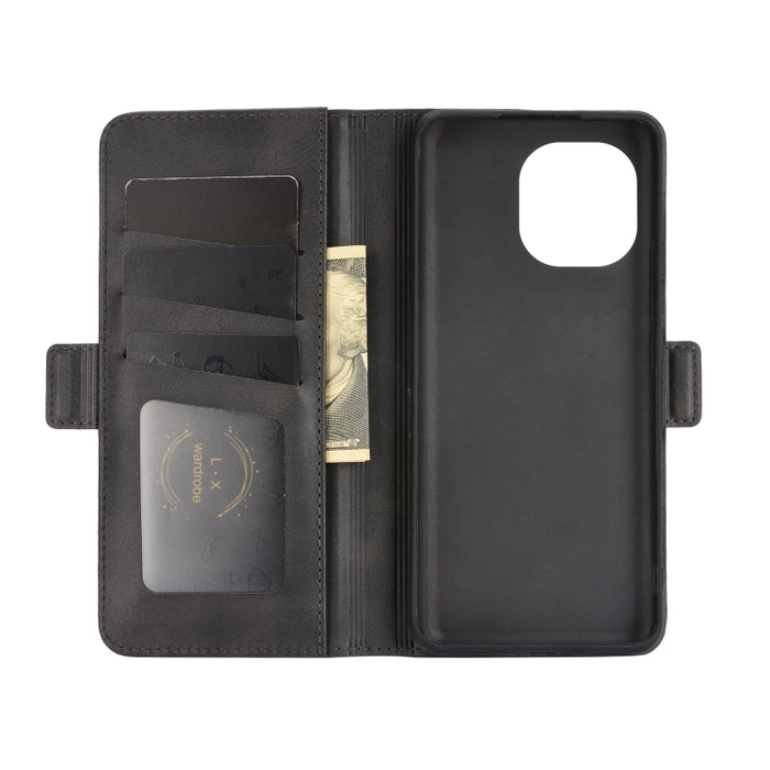 Para Xiaomi Mi 11 Estuche de cuero con tapa horizontal con hebilla magnética de doble cara con soporte, ranuras para tarjetas y billetera, For Xiaomi Mi 11