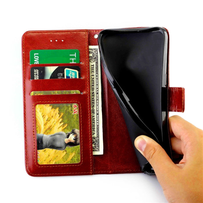Estuche protector con tapa horizontal de cuero con textura de caballo loco con soporte y ranuras para tarjetas y billetera y marco de fotos, For Samsung Galaxy A52 5G, For Samsung Galaxy A72 5G, For Samsung Galaxy A32 5G, For Samsung Galaxy A02S       ...
