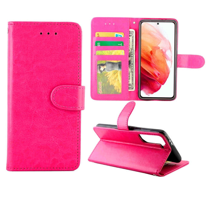 Estuche protector con tapa horizontal de cuero con textura de caballo loco con soporte y ranuras para tarjetas y billetera y marco de fotos, For Samsung Galaxy A52 5G, For Samsung Galaxy A72 5G, For Samsung Galaxy A32 5G, For Samsung Galaxy A02S       ...