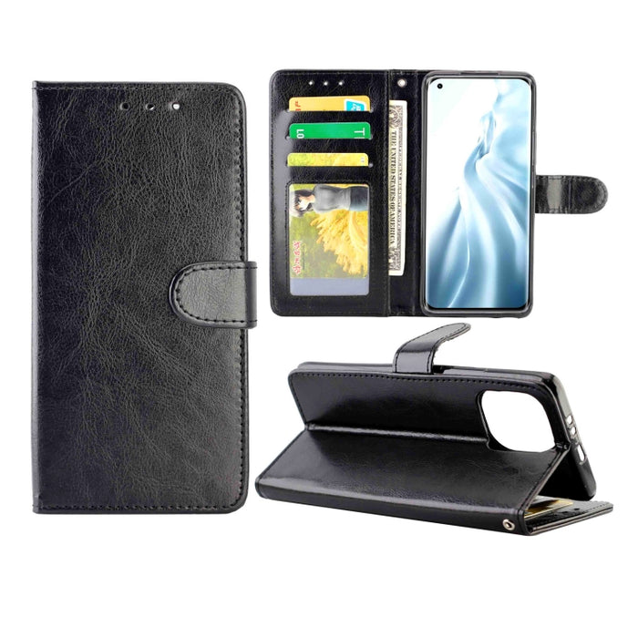 Estuche protector con tapa horizontal de cuero con textura de caballo loco con soporte y ranuras para tarjetas y billetera y marco de fotos, For Samsung Galaxy A52 5G, For Samsung Galaxy A72 5G, For Samsung Galaxy A32 5G, For Samsung Galaxy A02S       ...