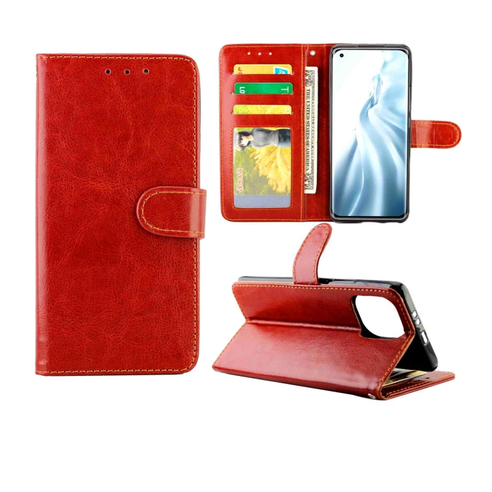Estuche protector con tapa horizontal de cuero con textura de caballo loco con soporte y ranuras para tarjetas y billetera y marco de fotos, For Samsung Galaxy A52 5G, For Samsung Galaxy A72 5G, For Samsung Galaxy A32 5G, For Samsung Galaxy A02S       ...