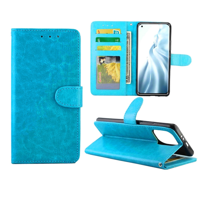 Estuche protector con tapa horizontal de cuero con textura de caballo loco con soporte y ranuras para tarjetas y billetera y marco de fotos, For Samsung Galaxy A52 5G, For Samsung Galaxy A72 5G, For Samsung Galaxy A32 5G, For Samsung Galaxy A02S       ...