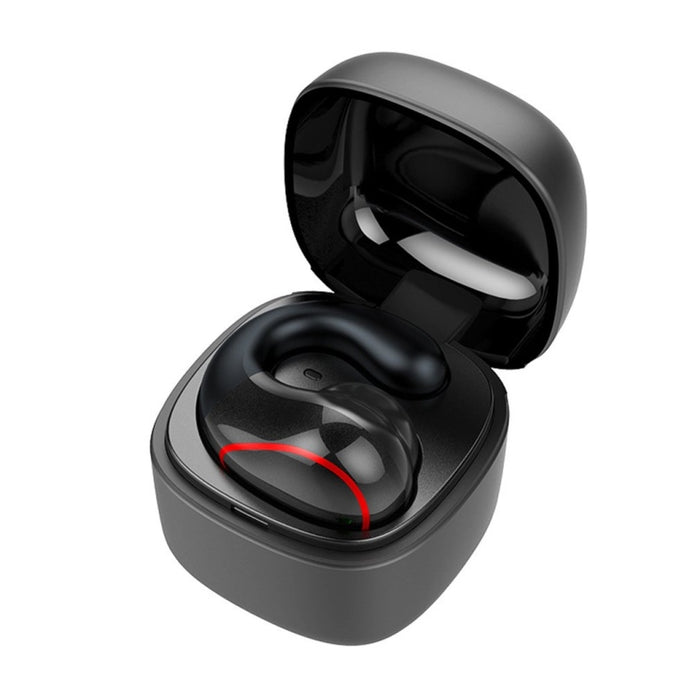 T25 Over-ear Bluetooth 5.0 Auricular inalámbrico invisible de una sola oreja Llamada de alta definición Auricular de conducción ósea Super Long Standby