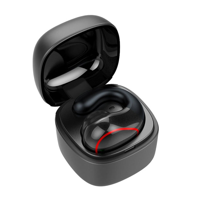T25 Over-ear Bluetooth 5.0 Auricular inalámbrico invisible de una sola oreja Llamada de alta definición Auricular de conducción ósea Super Long Standby