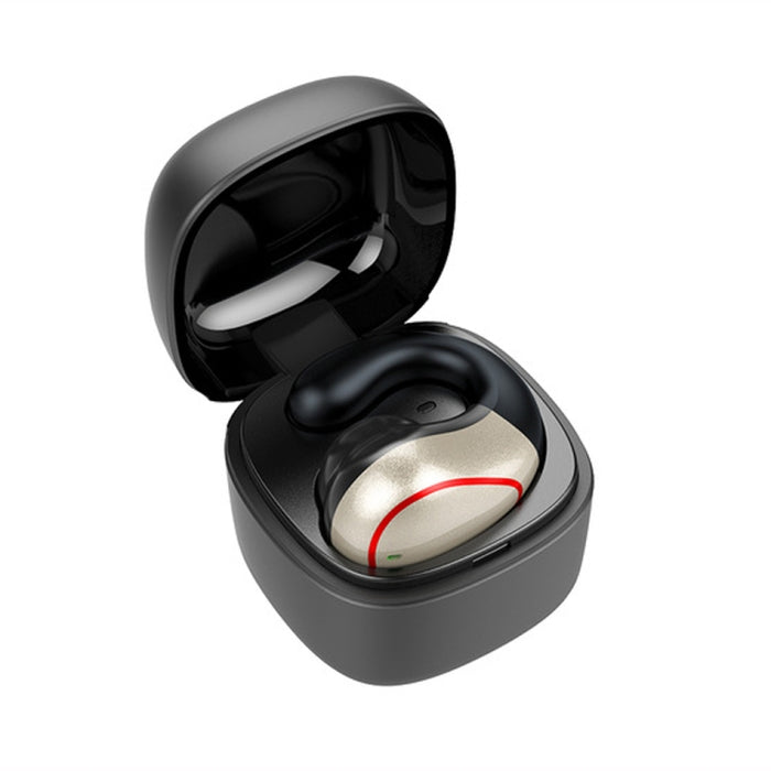 T25 Over-ear Bluetooth 5.0 Auricular inalámbrico invisible de una sola oreja Llamada de alta definición Auricular de conducción ósea Super Long Standby