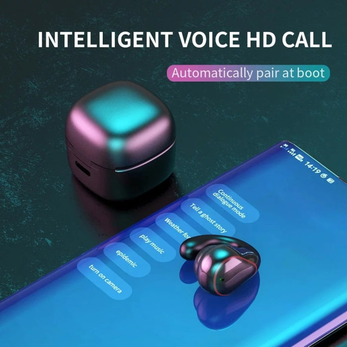 T25 Over-ear Bluetooth 5.0 Auricular inalámbrico invisible de una sola oreja Llamada de alta definición Auricular de conducción ósea Super Long Standby