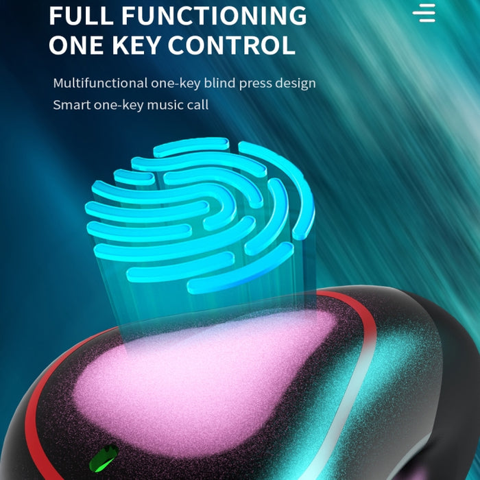 T25 Over-ear Bluetooth 5.0 Auricular inalámbrico invisible de una sola oreja Llamada de alta definición Auricular de conducción ósea Super Long Standby