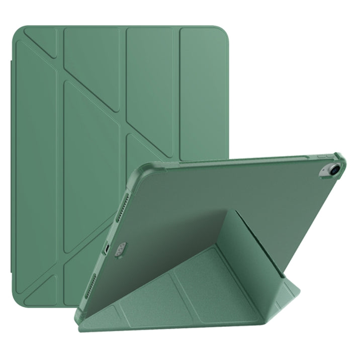 Funda protectora de TPU anticaída mate de cuero PU con superficie plegable múltiple con ranura para bolígrafo para iPad Air 2020 10.9