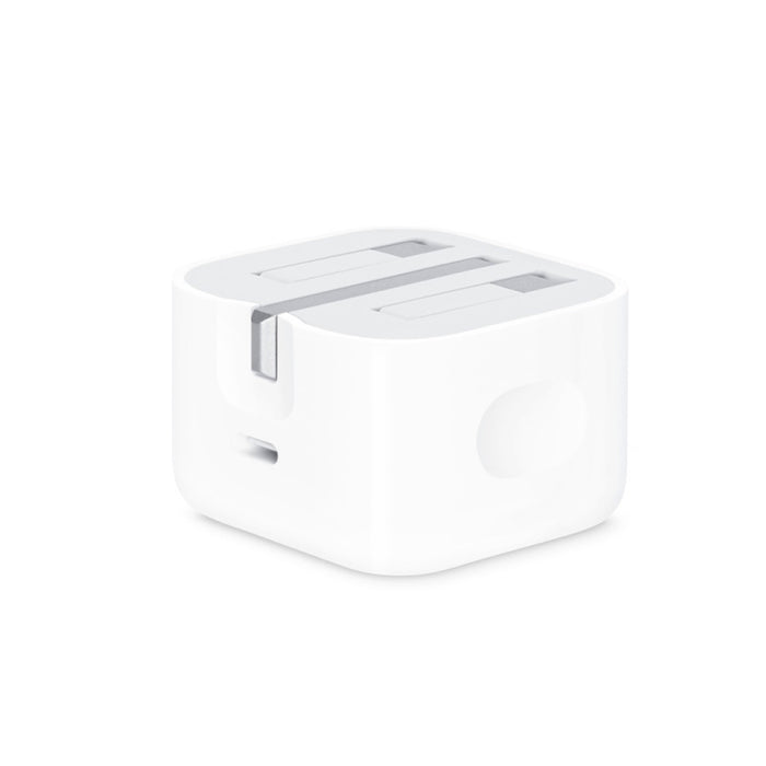 Cargador de viaje plegable A2344 20W PD 3.0 Type-C / USB-C + Juego de cables de datos de carga rápida USB-C / Type-C a 8 pines, enchufe para el Reino Unido, longitud: 2 m