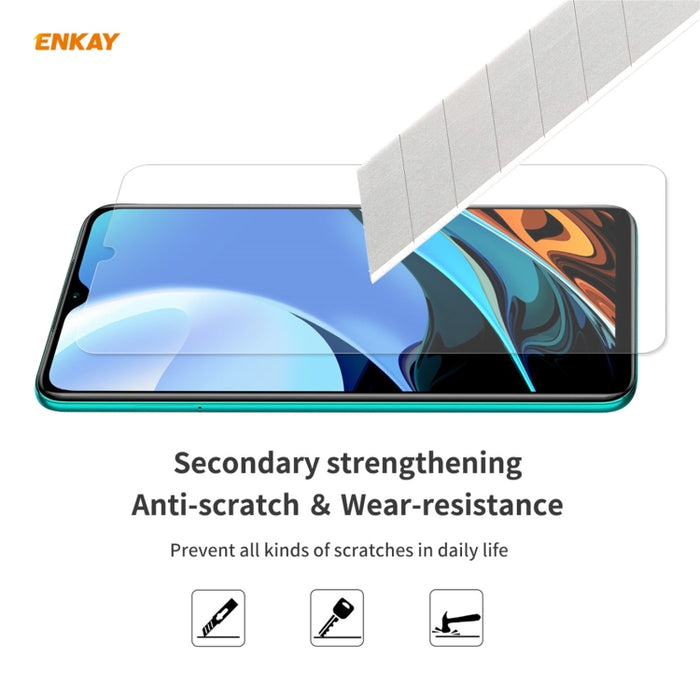 10 PCS ENKAY Hat-Prince 0.26mm 9H 2.5D Película de vidrio templado de borde curvo, For Xiaomi Redmi 9T, For Xiaomi Redmi Note 9T, For XiaomiRedmi K40 / K40 Pro / K40 Pro+, For Samsung Galaxy F62(10 PCS), For Samsung Galaxy A72 5G(10pcs)                ...