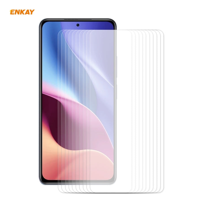 10 PCS ENKAY Hat-Prince 0.26mm 9H 2.5D Película de vidrio templado de borde curvo, For Xiaomi Redmi 9T, For Xiaomi Redmi Note 9T, For XiaomiRedmi K40 / K40 Pro / K40 Pro+, For Samsung Galaxy F62(10 PCS), For Samsung Galaxy A72 5G(10pcs)                ...