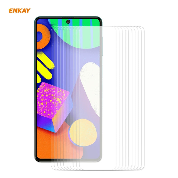 10 PCS ENKAY Hat-Prince 0.26mm 9H 2.5D Película de vidrio templado de borde curvo, For Xiaomi Redmi 9T, For Xiaomi Redmi Note 9T, For XiaomiRedmi K40 / K40 Pro / K40 Pro+, For Samsung Galaxy F62(10 PCS), For Samsung Galaxy A72 5G(10pcs)                ...