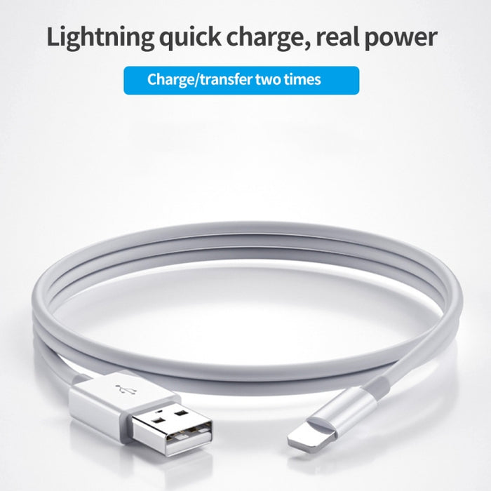 Cable de carga rápida XJ-51 3A USB a 8 pines para iPhone 12 Series, longitud: 2 m