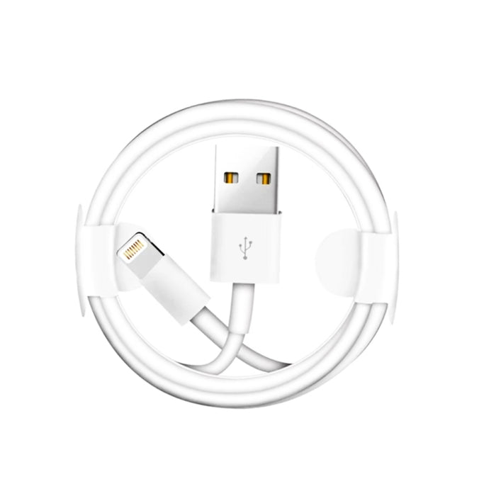 Cargador de viaje portátil USB dual + cable de datos USB de 1 metro a 8 pines, enchufe de la UE