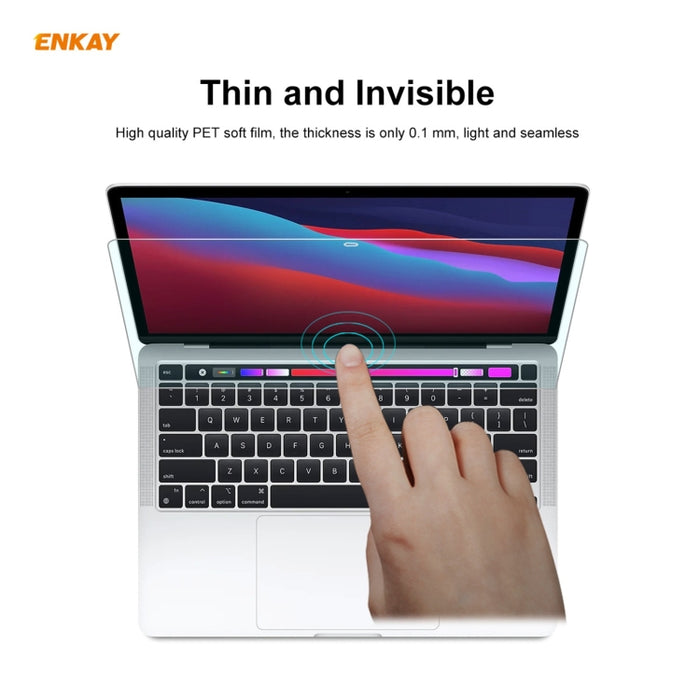 Protector de pantalla ENKAY Clear HD PET para MacBook Pro de 13,3 pulgadas A2289 / A2251 / A2338 (2020)