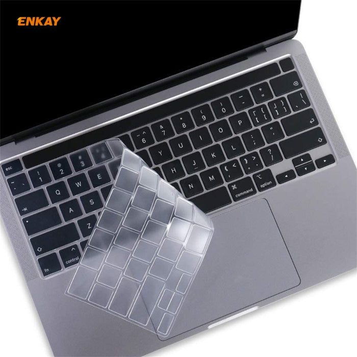 ENKAY Película protectora de teclado de TPU suave para MacBook Pro de 16 pulgadas A2141 / Pro de 13,3 pulgadas A2289 y A2251 y A2338 (2020), versión UE