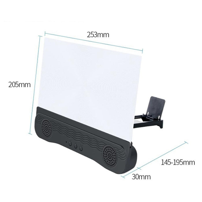 Altavoz Bluetooth antiultravioleta K9, soporte para amplificador de pantalla de teléfono móvil HD de 14 pulgadas, fuente de alimentación de emergencia