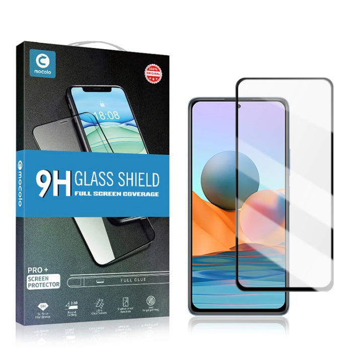Mocolo 0.33mm 9H 2.5D Película de vidrio templado con pegamento completo, For Xiaomi Redmi Note 10 Pro / Note10 Pro Max, For Xiaomi Redmi Note10 / Note 10s