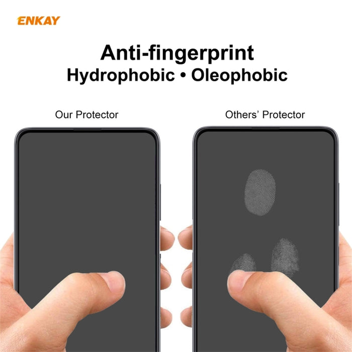 ENKAY Hat-Prince Full Glue 0.26mm 9H 2.5D Película de cobertura total de vidrio templado, For Redmi Note 10 / Note 10S, For Redmi Note 10 Pro / Note 10 Pro Max, For OnePlus 9 / 9R, For Huawei P50 (1 PC)