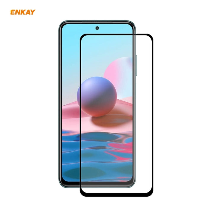 ENKAY Hat-Prince Full Glue 0.26mm 9H 2.5D Película de cobertura total de vidrio templado, For Redmi Note 10 / Note 10S, For Redmi Note 10 Pro / Note 10 Pro Max, For OnePlus 9 / 9R, For Huawei P50 (1 PC)