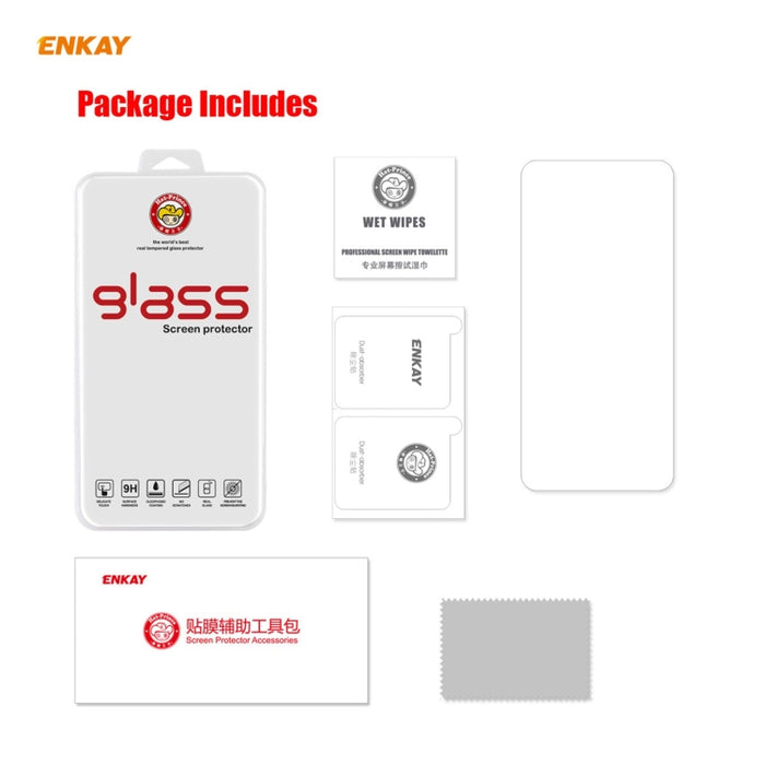 ENKAY Hat-Prince 0.26mm 9H 2.5D Película de vidrio templado de borde curvo, For Redmi Note 10 / Note 10S, For Redmi Note 10 Pro / Note 10 Pro Max, For OnePlus 9 / 9R, For Huawei P50