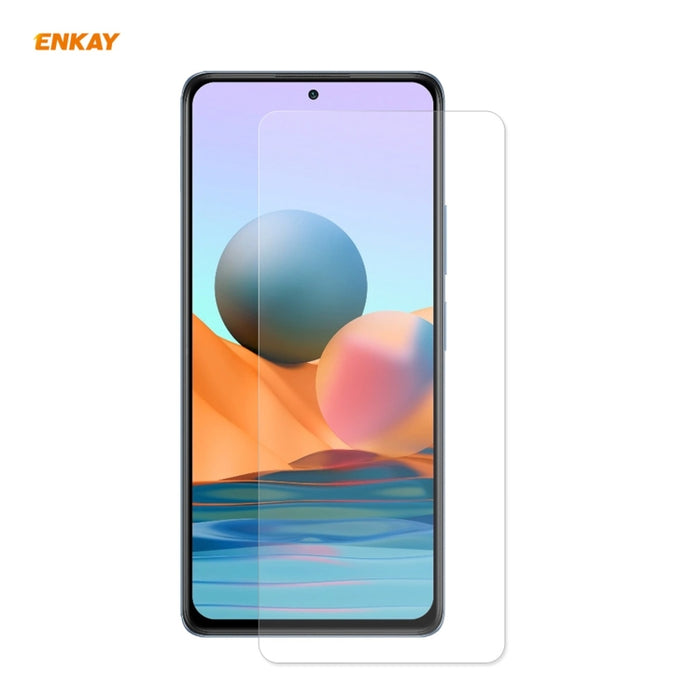 ENKAY Hat-Prince 0.26mm 9H 2.5D Película de vidrio templado de borde curvo, For Redmi Note 10 / Note 10S, For Redmi Note 10 Pro / Note 10 Pro Max, For OnePlus 9 / 9R, For Huawei P50