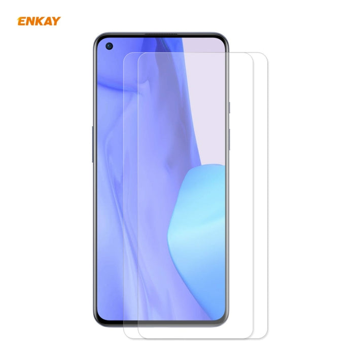 2 PCS ENKAY Hat-Prince 0.26mm 9H 2.5D Película de vidrio templado de borde curvo, For Redmi Note 10 / Note 10S, For Redmi Note 10 Pro / Note 10 Pro Max, For OnePlus 9 / 9R, For Huawei P50