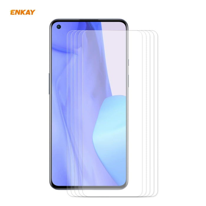 5 PCS ENKAY Hat-Prince 0.26mm 9H 2.5D Película de vidrio templado de borde curvo, For Redmi Note 10 / Note 10S, For Redmi Note 10 Pro / Note 10 Pro Max, For OnePlus 9 / 9R, For Huawei P50
