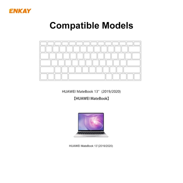 ENKAY Película protectora de teclado de TPU suave ultrafina para Huawei MateBook de 13 pulgadas, versión de EE. UU.