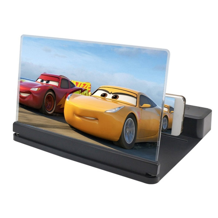 Lupa de pantalla de teléfono 3D pantalla HD Smartphone película Video lupa portátil plegable pantalla ampliada expansor soporte de escritorio, 12 inch