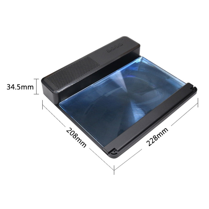 Lupa de pantalla de teléfono 3D pantalla HD Smartphone película Video lupa portátil plegable pantalla ampliada expansor soporte de escritorio, 12 inch