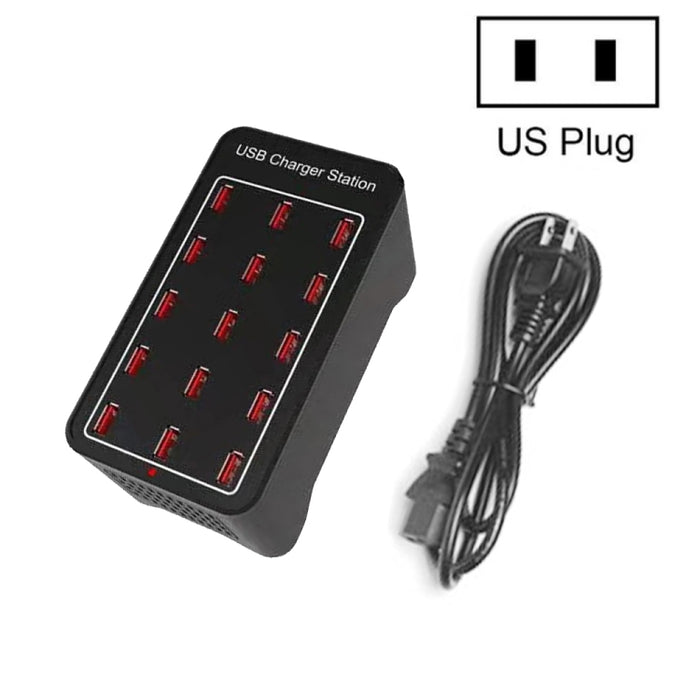 XLD-A7 100W 15 puertos USB Estación de carga rápida Cargador inteligente, CA 100-240V, 100W 15 USB Ports EU Plug, 100W 15 USB Ports US Plug, 100W 15 USB Ports AU Plug, 100W 15 USB Ports UK Plug