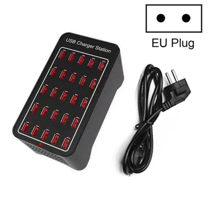 150W 25 puertos USB Estación de carga rápida Cargador inteligente, CA 110-240V, 150W 25 USB Ports EU Plug, 150W 25 USB Ports US Plug, 150W 25 USB Ports AU Plug, 150W 25 USB Ports UK Plug