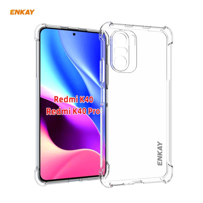 Hat-Prince ENKAY Clear TPU Soft Antideslizante Funda a prueba de golpes, For Huawei P50, For Samsung Galaxy M62, For Huawei P50 Pro, For Samsung Galaxy Xcover 5, For Xiaomi Mi 10s, For Xiaomi Mi 11 Ultra, For Redmi K40 / K40 Pro / K40 Pro+             ...