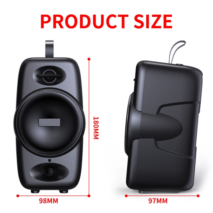 Altavoz Bluetooth cilíndrico portátil BT08, compatible con tarjeta TF/FM/disco AUX/U de 3,5 mm