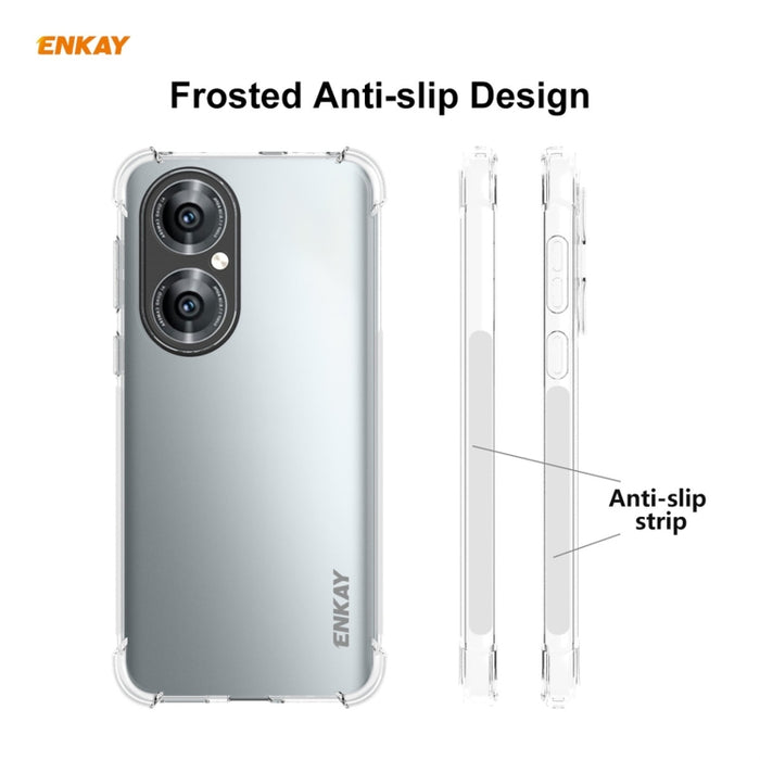 Hat-Prince ENKAY Clear TPU Estuche a prueba de golpes Funda antideslizante suave + 0.26mm 9H 2.5D Pegamento completo Cobertura completa Película protectora de vidrio templado, For Huawei P50, For Redmi K40 / K40 Pro / K40 Pro+                          ...